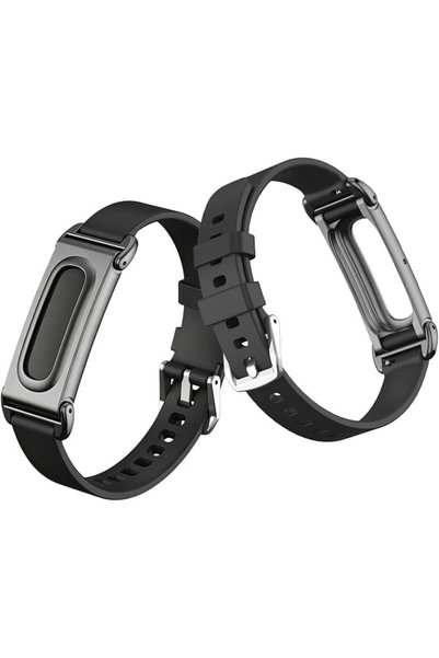 BOOMBOOMBOOM متوافق مع سوار Google Fitbit Air مع غطاء حماية معدني، وحزام بديل...