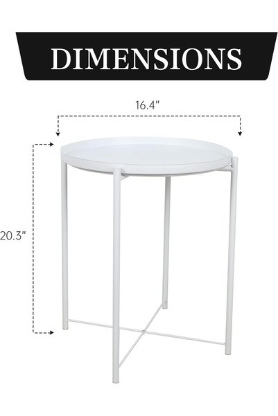 Generic Round Side Table,Metal Outdoor End Table,Modern Coffee Table,Bedside ...