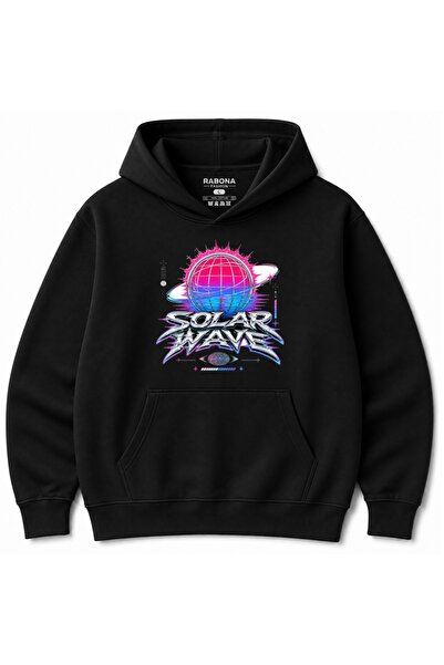 Rabona Fashion Hanorac cu glugă Solar Wave & Rave Retro Synthwave