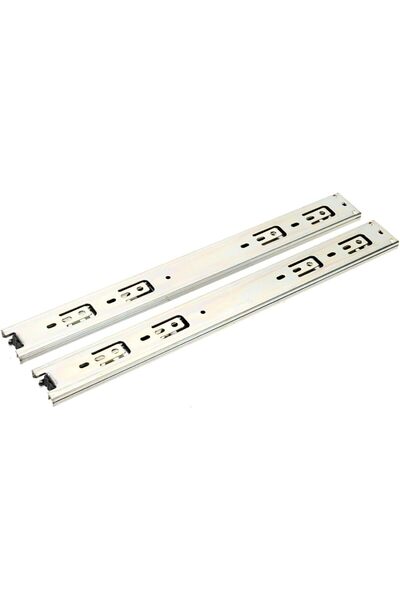 Lawazim 2-Piece Drawer Slides - 16inch - 1 Pair Soft Close Side Mount Full Ex...