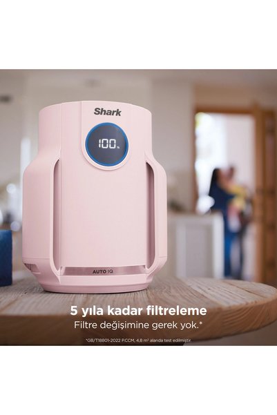 Shark NeverChange5 Compact Pro Hava Temizleyici - Pembe 5 Yıl Filre Değişimi yok