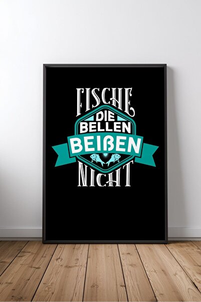KEYFHOME Fische Die Bellen Poster de pictură MDF în stil german, amuzant, înr...