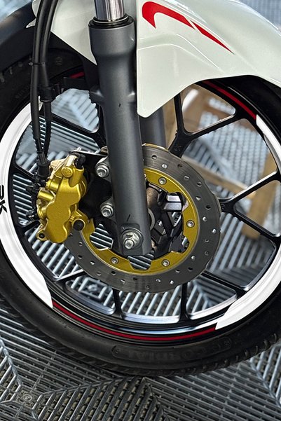 Banxtre RKS RK125 için 8 Parça RK Yazılı Çeyrek Karşılıklı Jant Şeridi (Ön ve...