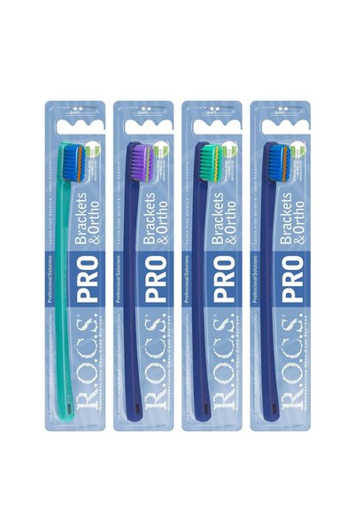 R.O.C.S. PRO Brackets & Ortho Toothbrush | Designed for Braces & Orthodontic ...