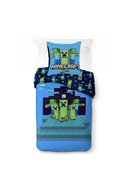 MINECRAFT Night Schemes Duvet Cover Set 140×200 cm, 70×90 cm