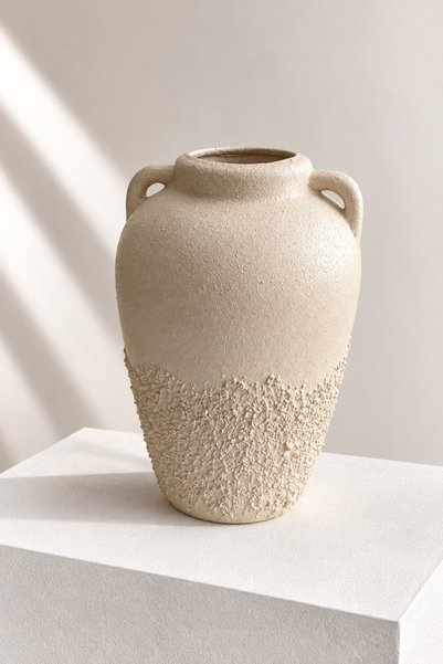 Typoniq Attitude Included Vază decorativă din ceramică cu textură naturală Fo...