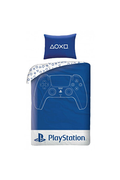 Playstation Blue Duvet Cover Set 140×200cm, 70x90 cm microfiber