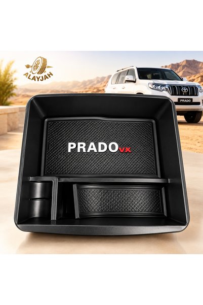 Alayjah Toyota Prado VX Center Console Armrest Organizer Tray, Multi-Compartm...