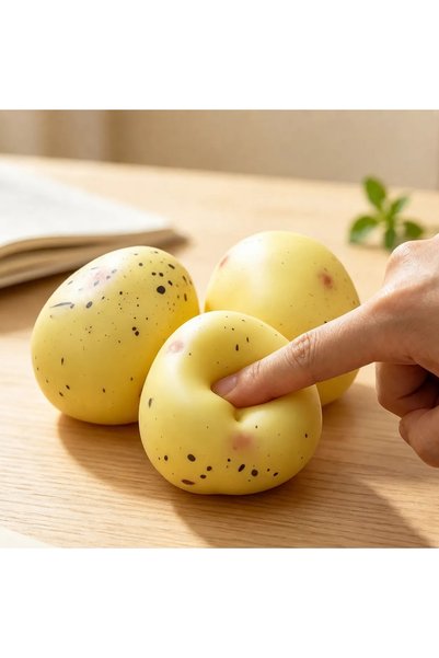 ismega Vazelin Dolgulu Patates Sukuşi Stres Atma Oyuncak Potato Vazelin squee...