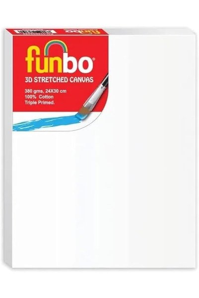 Funbo Stretched Canvas 380 g, 24 cm x 30 cm Size