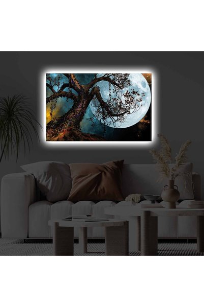 Asi Home Tablou Decorativ LED 4570KTLGDACT-028, 45x70 cm, Pânză Poliester, Ra...