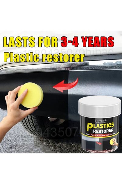 Choice 100ml 150g Car Plastic Restorer Back To Black Gloss Car Cleaning Produ...