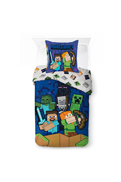 MINECRAFT Last Block Standing Lenjerie de pat Echoes of Hardcare 140×200 cm, ...