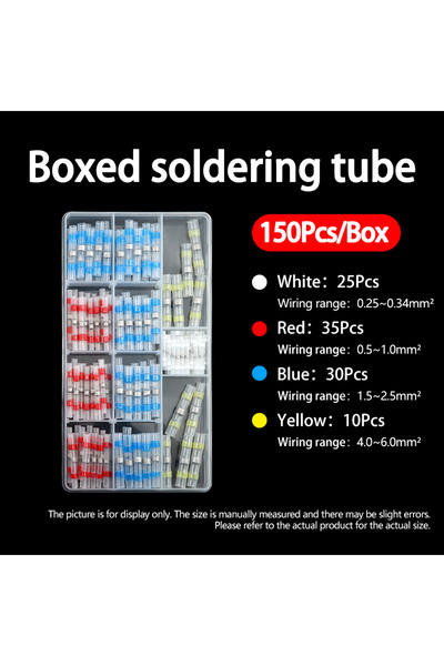 Choice 150pcs Boxed Solder Seal Wire Connectors Kit Heat Shrink Butt Terminal...