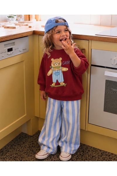 daisydolly Boy's 3 Thread Non-Brushed Cotton Oversize Suit