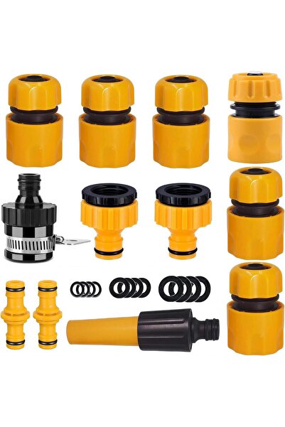ToolHouse Garden Hose Pipe Fittings Kit - Water Hose Adapter Kit for Outdoor ...