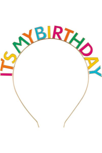 Unique Enamel It's My Birthday Headband