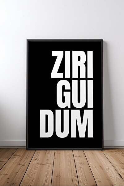 KEYFHOME Ziri Gui Dum Citat motivant în engleză Încadrat MDF Tablou Poster Ca...