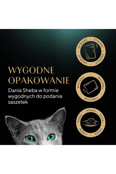 SHEBA hrană umedă pentru pisici cu arome de păsări de curte în jeleu 80x85g