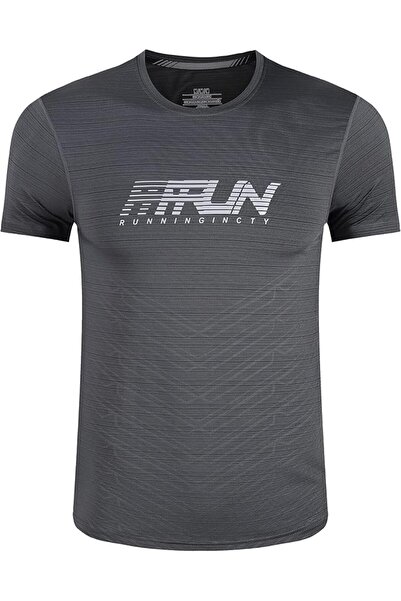 GENERAL Men’s Running T-Shirt with Short Sleeve for Fashionable Sports Gym, B...