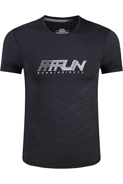 GENERAL Men’s Running T-Shirt with Short Sleeve for Fashionable Sports Gym, B...