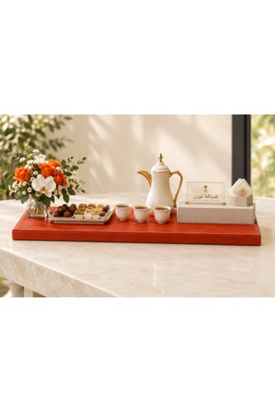 Toren Leather Tray for Hospitality