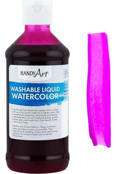 Handy Art ألوان مائية سائلة قابلة للغسل، 8 أونصة، أصفر
