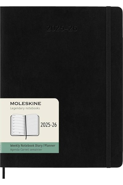Moleskine تقويم أسبوعي لمدة 18 شهرًا 2025/2026، حجم كبير، 1 أسبوع = صفحة واحد...