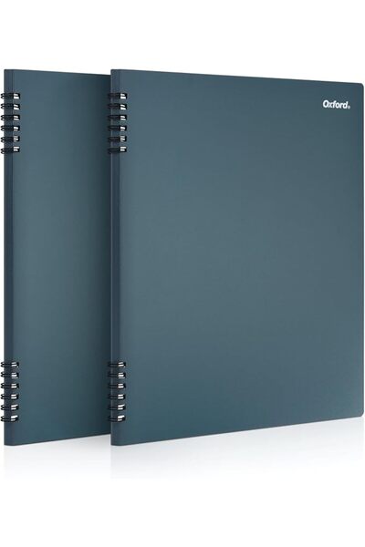 Oxford Stone Paper Notebook, 21.6 cm x 28 cm, Blue Cover, 60 Sheets, 2 Pack (...