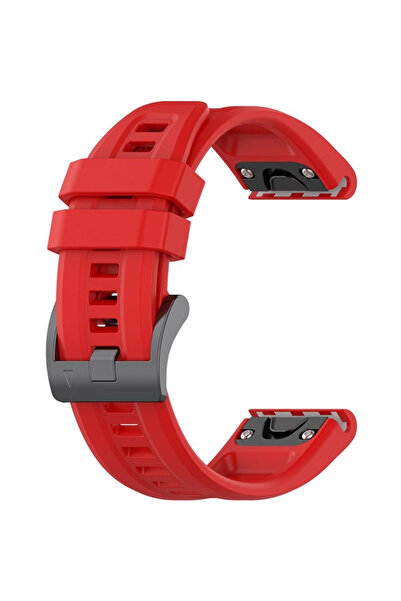 XGSM Curea de silicon QuickFit 20mm pentru Garmin Fenix 5S/6S/7S/8 43mm, Roșu