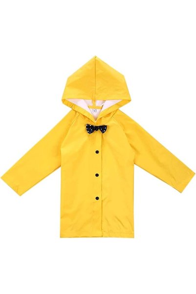 KASTWAVE Rain Poncho for Kids, [2 Pack] EVA Kids Raincoat Reusable Rain Coat ...