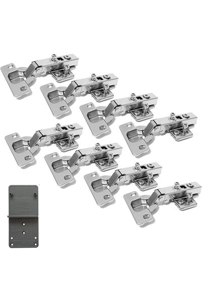 LOOTICH مفصلات هيدروليكية بزاوية 110 درجة مع مخمد مدمج 35 مم، مفصلات ناعمة ال...