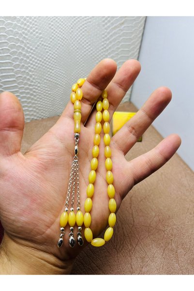 TTS TÜRK TESBİH SANATI تصميم خاص لمسبحة من الكهرمان مزينة بالشرّابات
