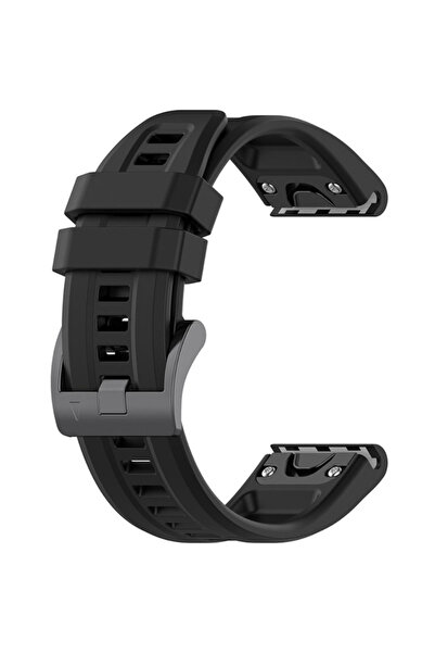XGSM Curea de silicon QuickFit 20mm pentru Garmin Fenix 5S/6S/7S/8 43mm, Negru