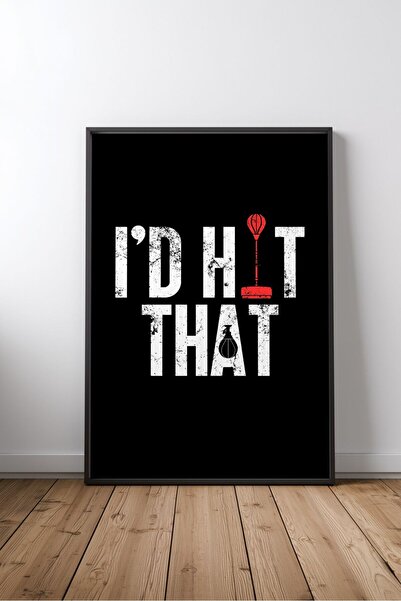 KEYFHOME Aș lovi sacul de box Spor Motivasyon Scris înrămat MDF Tablou Poster...