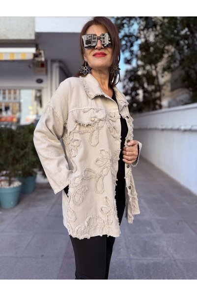 DenizEge İtalyan Gabardin Kabartma İtalyan Ceket Taş