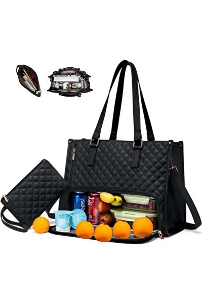 GENERAL 2 in 1 Tote Bag Lunch Bag Combo,Lunch Tote Bag for Women, Large Conve...