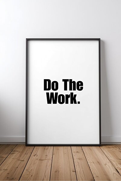 KEYFHOME Do The Work Citat motivațional în limba engleză nr. 1 Poster de masă...