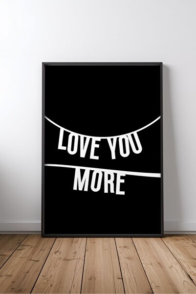 KEYFHOME Love You More Love and Love Written No 1 Tablou MDF înrămat Poster D...