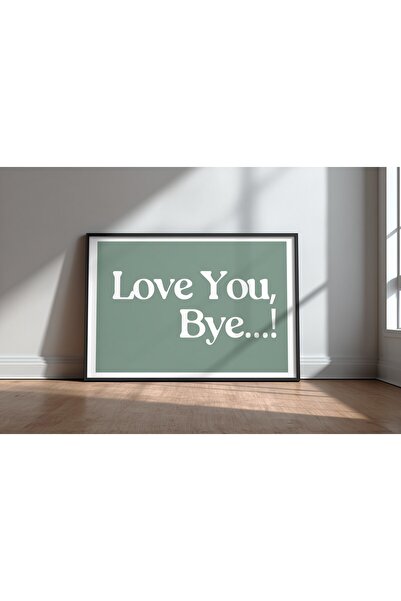 KEYFHOME Love You Bye Love and Love Scrie Nr. 2 Încadrat MDF Tablou Poster Do...