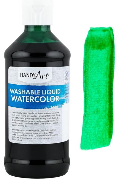Handy Art ألوان مائية سائلة قابلة للغسل، 8 أونصة، أصفر