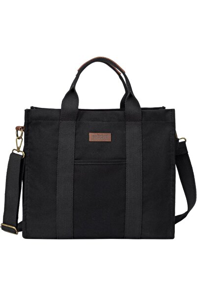VASCHY Canvas Tote bag, Casual Reusable Work Totes for Women Teachers with Zi...