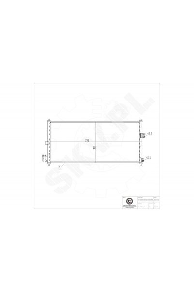 ESEN SKV Radiator climatizare Nissan Almera II Primera cu uscător 92100BM405