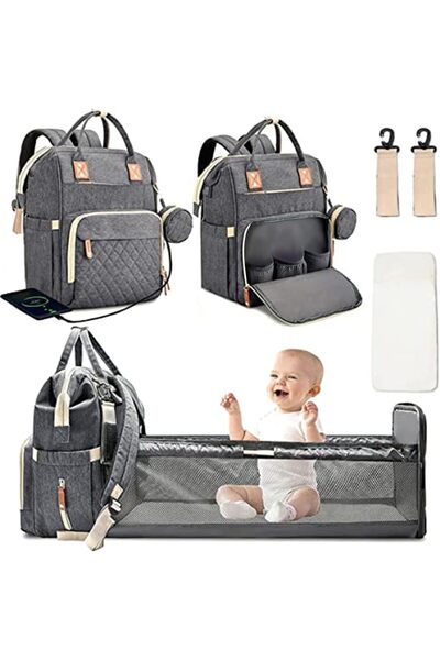 ALMEKAQUZ Baby Diaper Backpack,ALMEKAQUZ Baby Bag with USB Port for Boys and ...