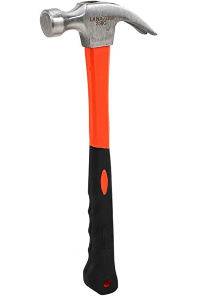 Lawazim Plastic Handle Claw Hammer - 250g - Lightweight Hammer with Smooth Fa...