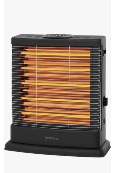 MS 2500 Maxi Quartz Isıtıcı Elektrikli Sobası Ayarlanabilir Termostatlı Devrilme Emniyetli Uğur Böceği Soba