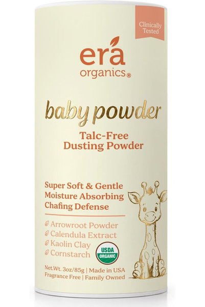Era Organics USDA Organic Baby Powder Talc-Free Dusting Powder - Soothing Org...