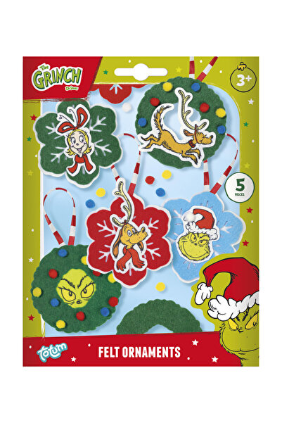Javoli The Grinch Dr Seuss Christmas Tree Decoration Set, 5 Pieces