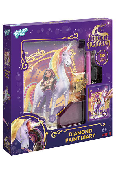 Javoli Unicorn Academy Friends Locksmith Diary with Diamond Painting
