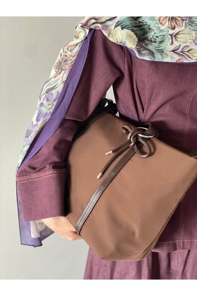 Bagzone Bow Detailed Large Internal Volume Shoulder and Arm Bag Briefcase Notebook Bag En45 Size30